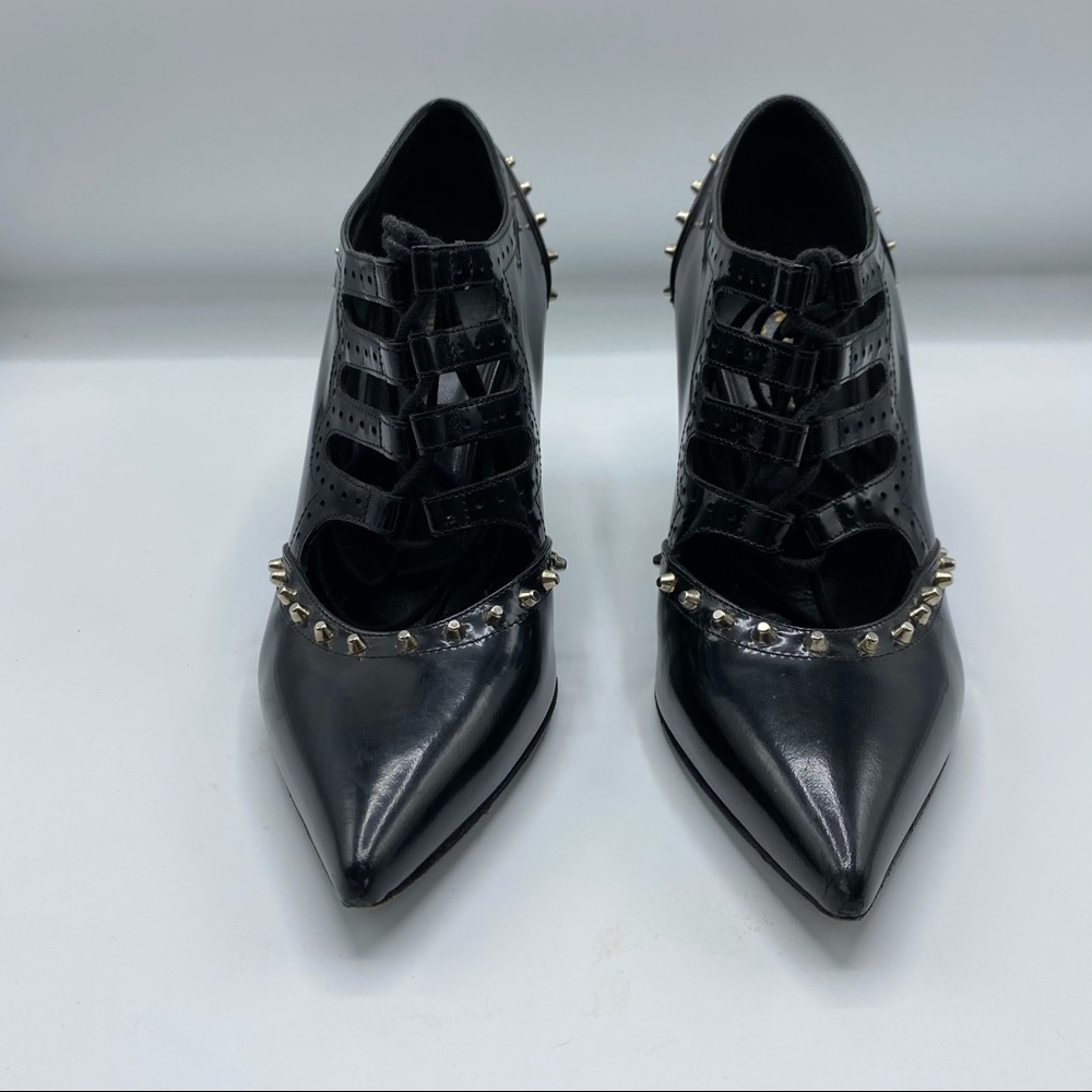 Saint Laurent Black Studded Heels - Picture 2 of 10